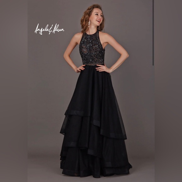 Angela & Allison Black Prom/Graduation Dress - Picture 8 of 9